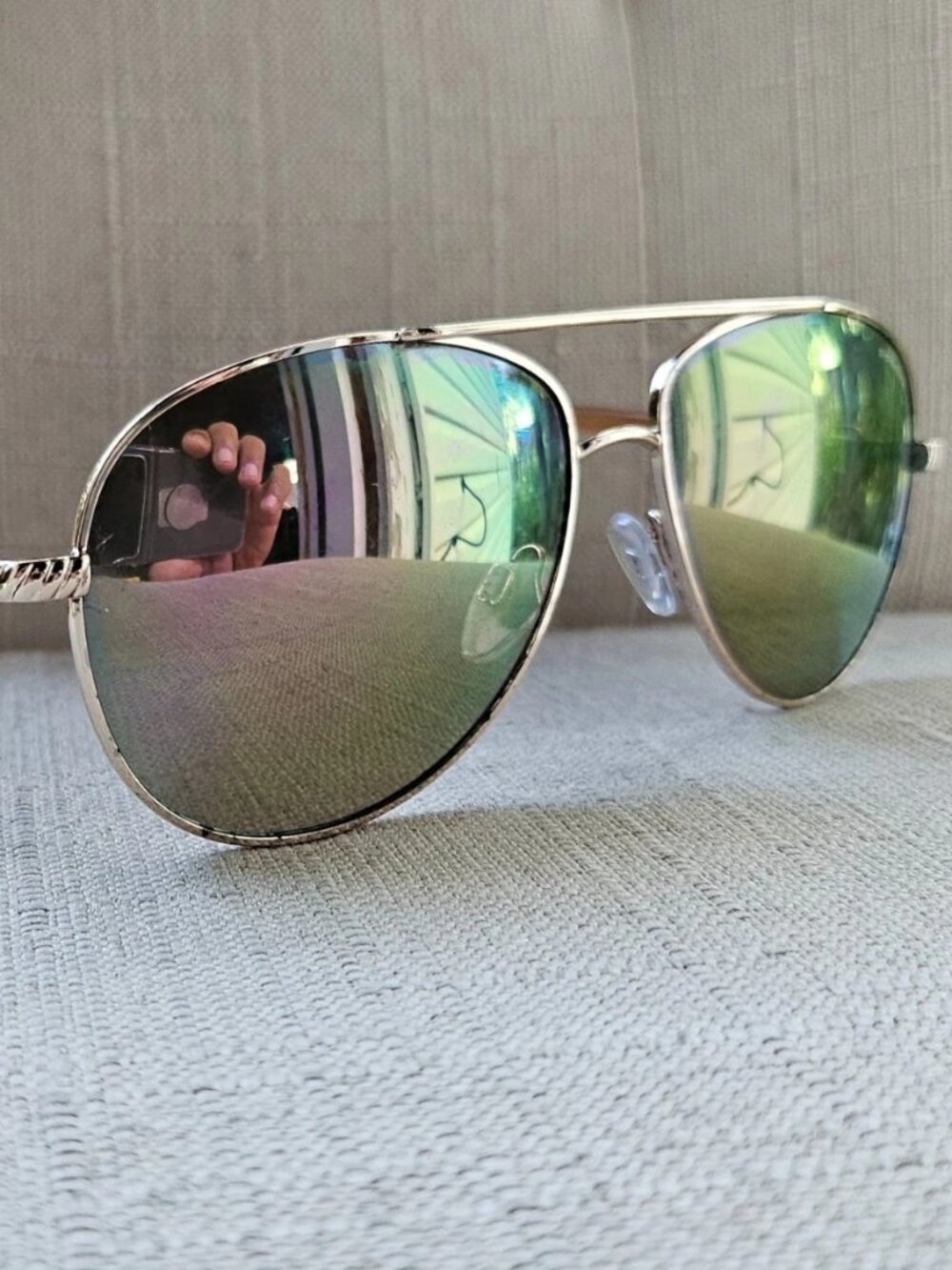 Piranha Women Sunglasses Pink Mirror Lenses Eyewear Gold/Brown Frame Shades